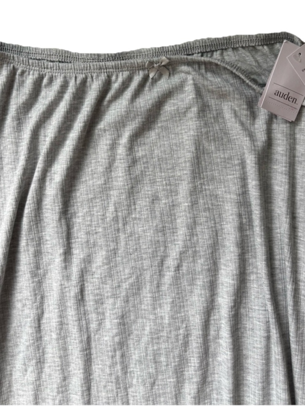 Auden Ribbed Sleep Skirt in Heather Gray